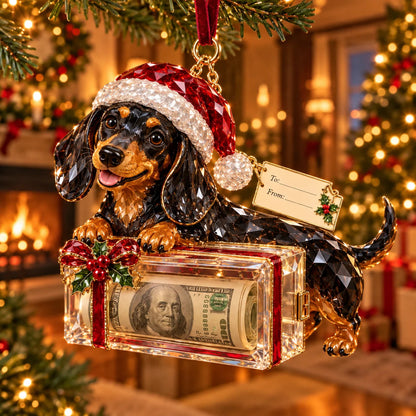 🎄 Christmas Cash Gift Ornament | 20 Crystal-Style Designs with Money Holder & Gift Tag 🎁