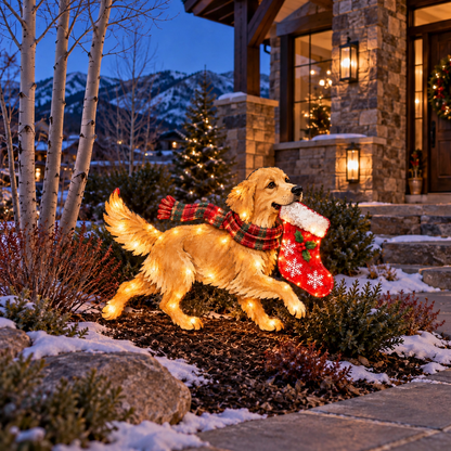 ✨🐕Christmas Glow Pup Collection – Lighted Holiday Dog Yard Decor